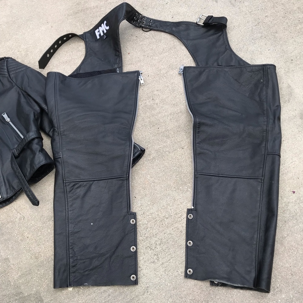 Leather Motorcycle Chaps